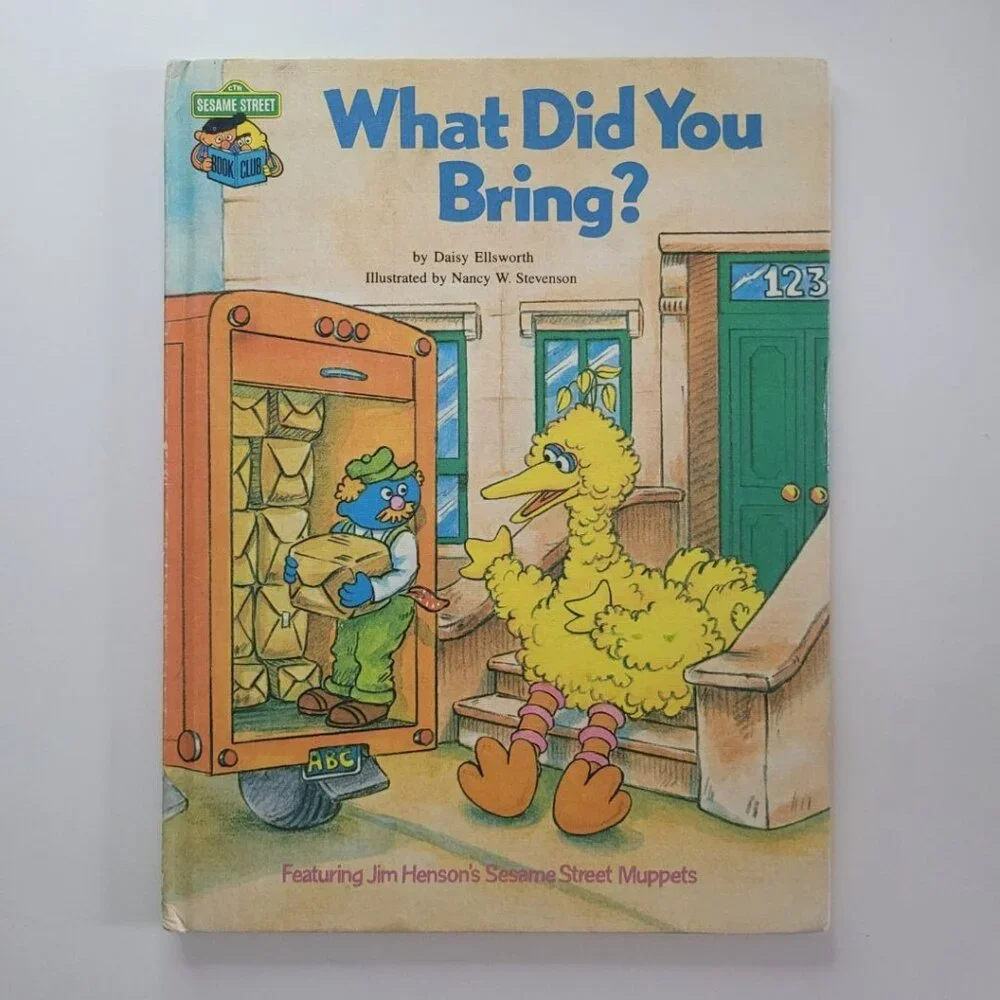 Sesame Street What Did You Bring Book‎ Vintage 1981 Muppet Jim Henson Big Bird